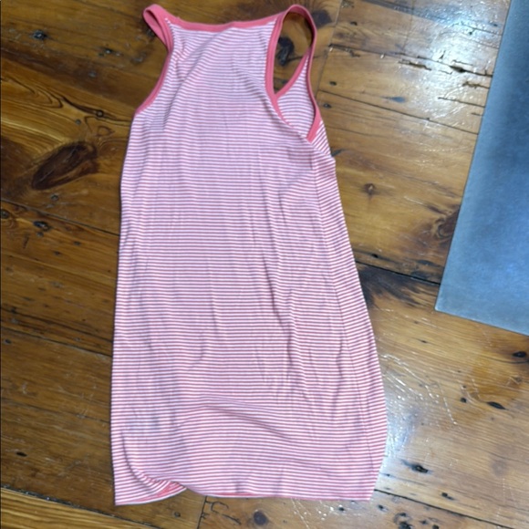 Ralph Lauren Pink and White Striped Sleeveless Tank Top Cotton Dress Size Large - Picture 8 of 9